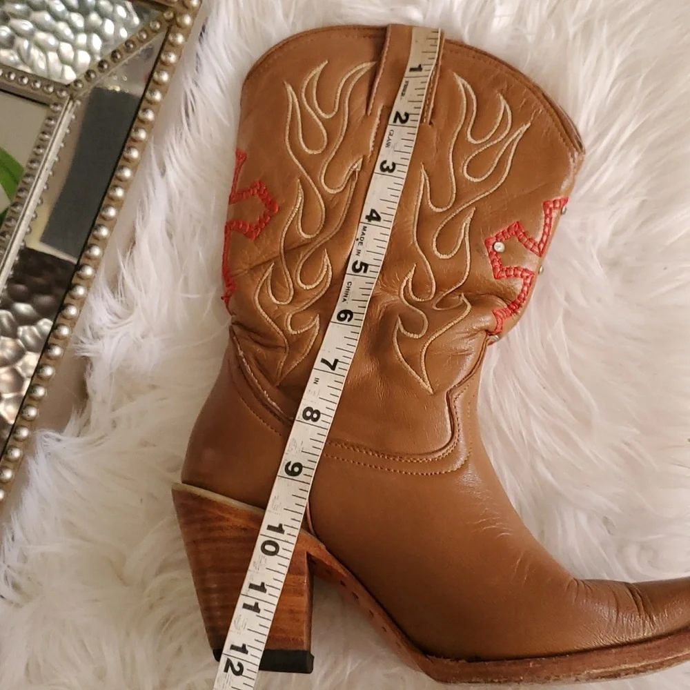 Jar women's brown cowboy Western boots size 7.5 - Picture 12 of 16